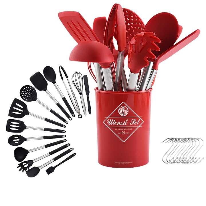 Silicone Mini Cookware Set with Metal Kitchen 