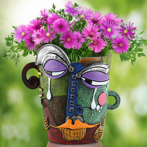 Large flower pot creative abstract art 