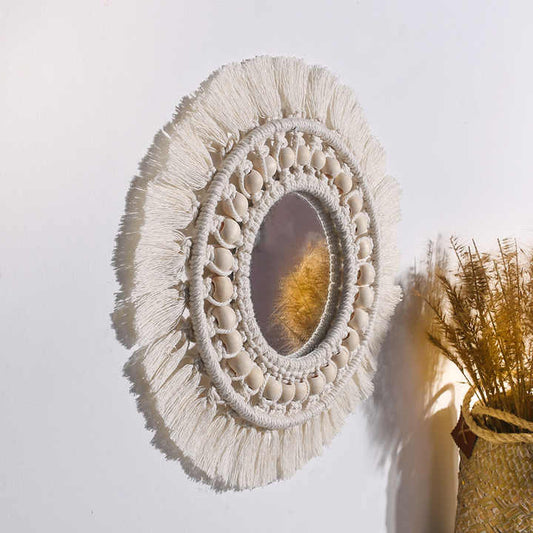 Bohemian macrame home decor hanging tapestry. 