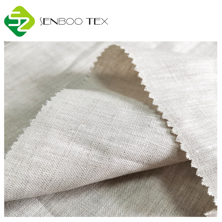 100% Linen Woven Fabric for Bedding and Home Use 