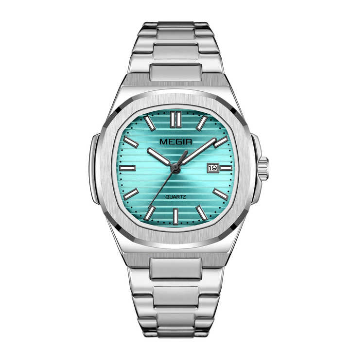 ساعات رجالية كوارتز رياضية فاخرة من  . MEGIR 1084 Luxury Men's Sports Quartz