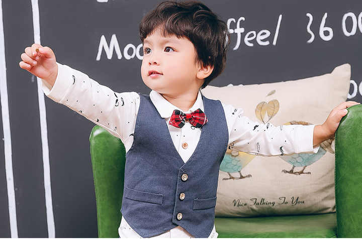 Big Sale on Kids Casual Suits, 3 Piece Jacket Set 