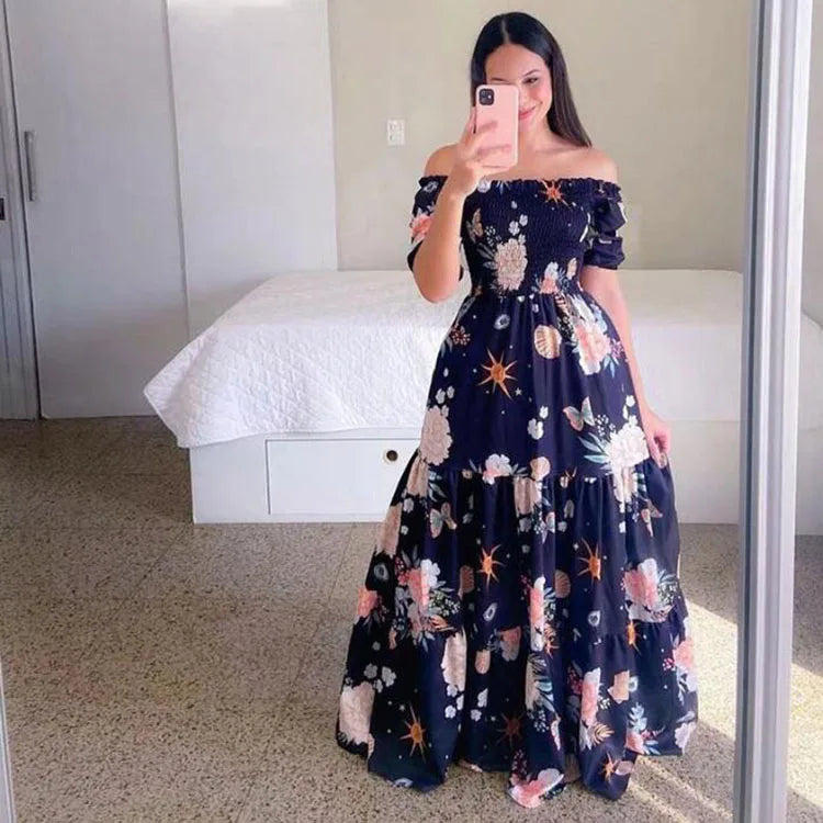 Women's off-shoulder summer dress 