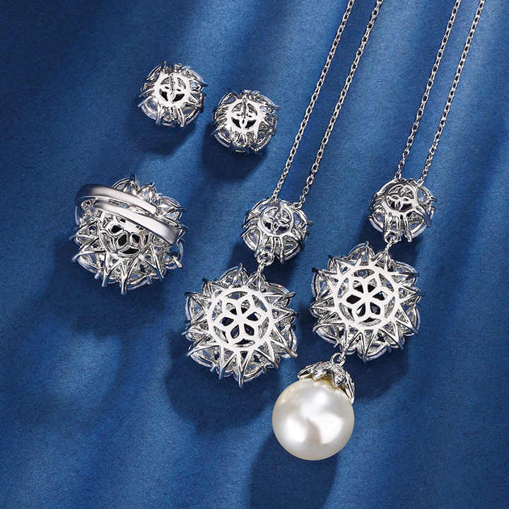 Fashion Luxury Sapphire Jewelry Set for Women 