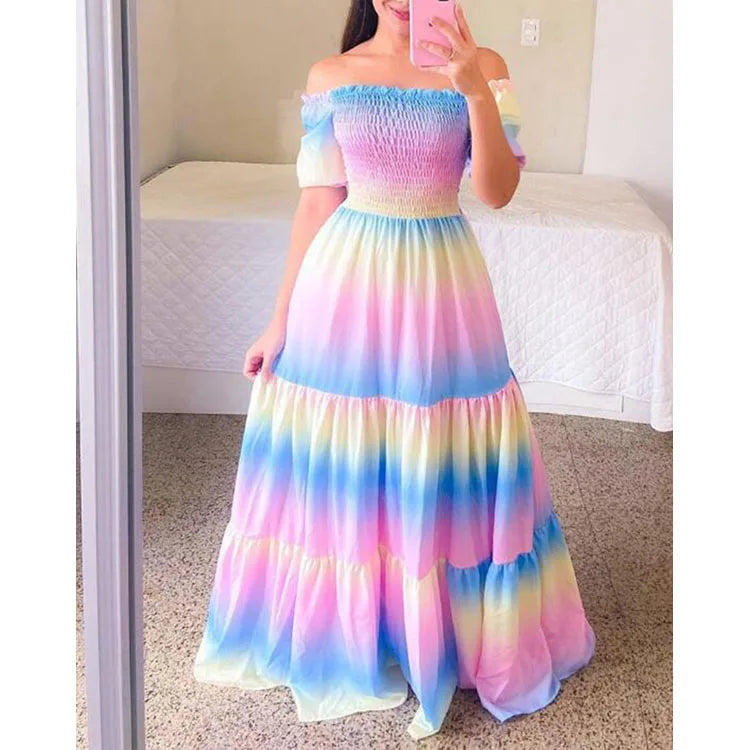 Women's off-shoulder summer dress 