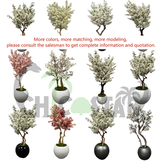 شجرة كرز اصطناعية باللون الوردي -artificial pink cherry tree