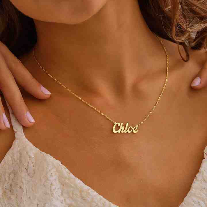 gold steel necklace