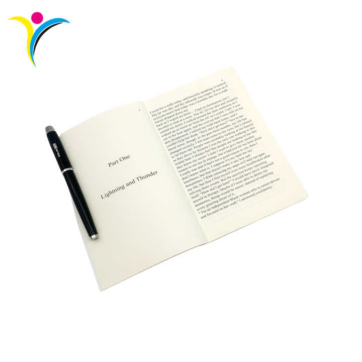 Low MOQ Custom Book Printing White Novel