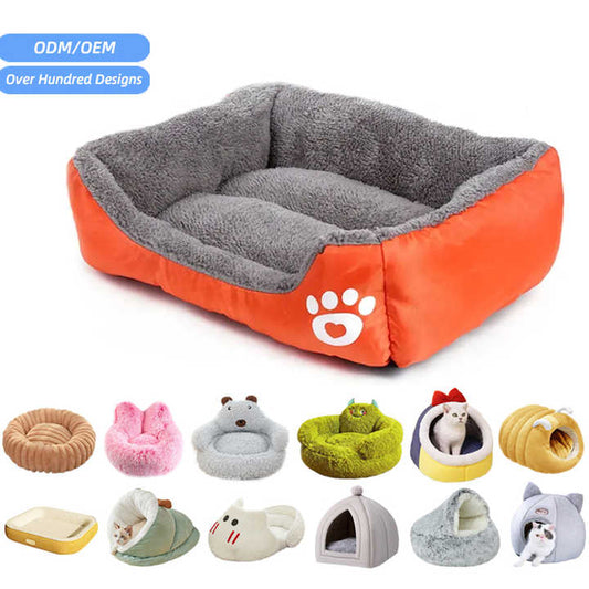 Large Medium Dogs Cats Waterproof Anti-slip Bottom Pet Bed Soft Sofa Dog Bed - Mattresses 