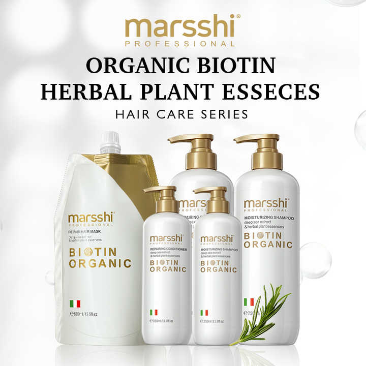 Private Label Organic Biotin Hair Growth Shampoo Set 