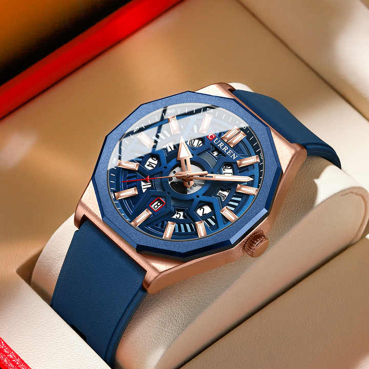 CURREN 8437 Men's Watch, Luxury 
