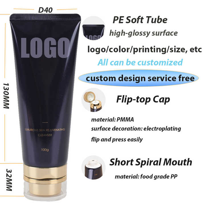 Luxury Pe Plastic-Facial Cleanser 