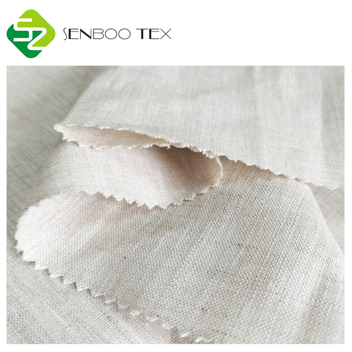 100% Linen Woven Fabric for Bedding and Home Use 
