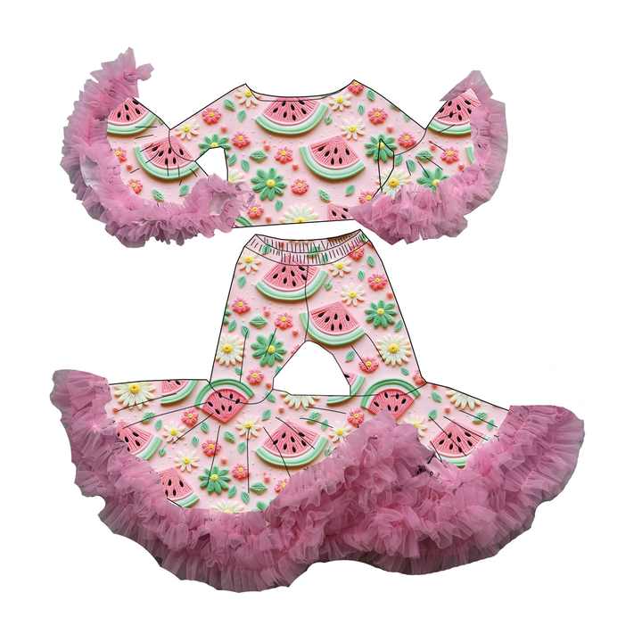 DH ODM Winter Casual Thin Girls Print T-shirt Outfit for Toddler Girls 4T Formal Clothes SetsDH ODM Winter Casual Thin Girls Print T-shirt Outfit for Toddler Girls 4T Formal Clothes Sets 