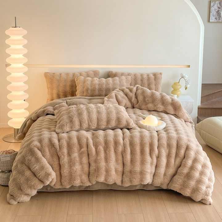 غطاء لحاف مخملي