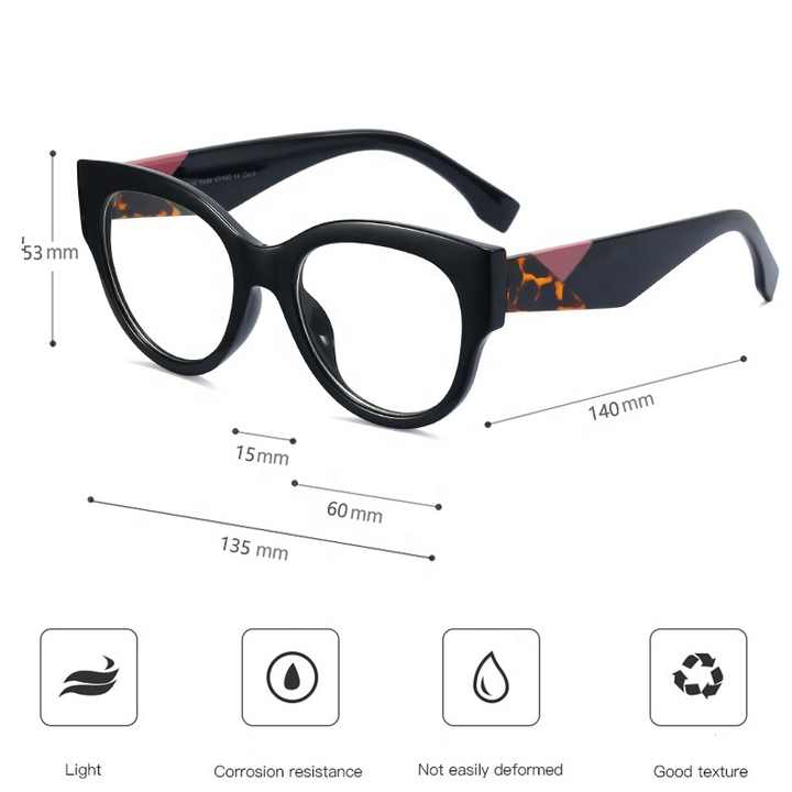 Sunbest eyear Fashionable Big Frames Women High Quality Optical Eyeglasses With ufug Rays For Myopia Use 