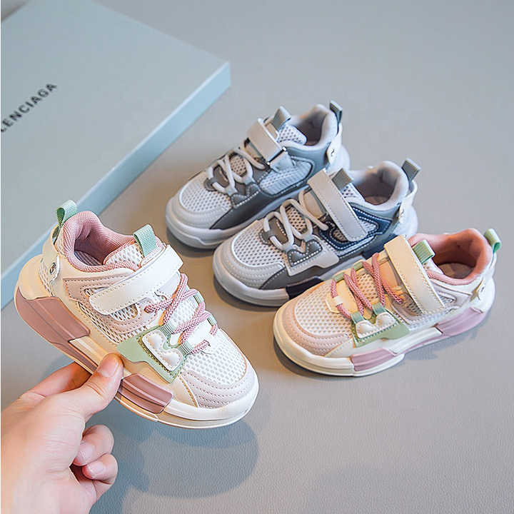 Boys Sports Shoes Children Boys Grey Slip On Kids Shoes Brand Sneakers 