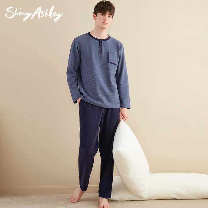 Men's Warm Home Clothes for Autumn and Winter, Elastic 