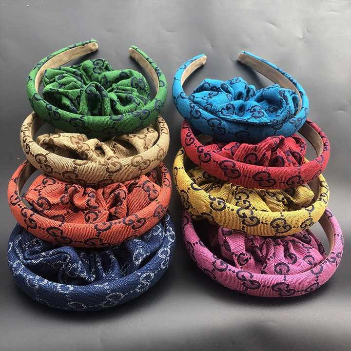 Designer Print Headbands Embellished 