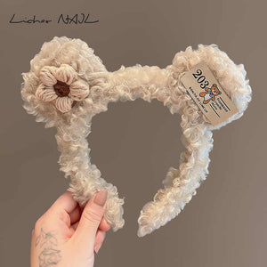 اطواق شعر على شكل دب