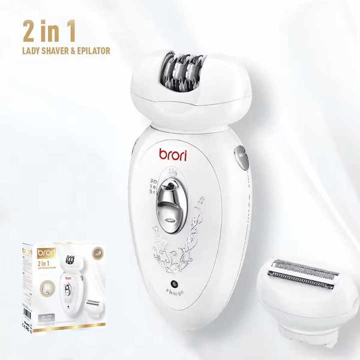 Women Bikini Underarm Leg Hair - 2-in-1 Shaver &amp; Epilator for Women 