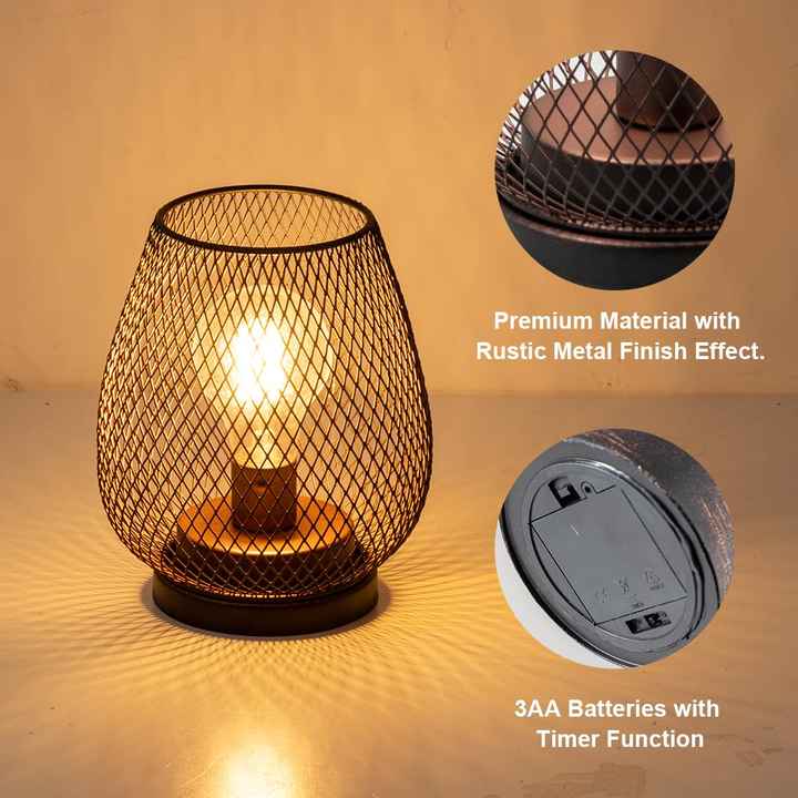 Nordic Artificial Bird Cage Desk Lamp Decorative 