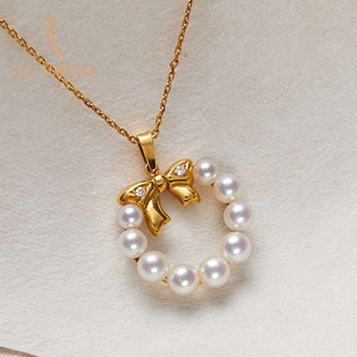 pearl diamond necklace 