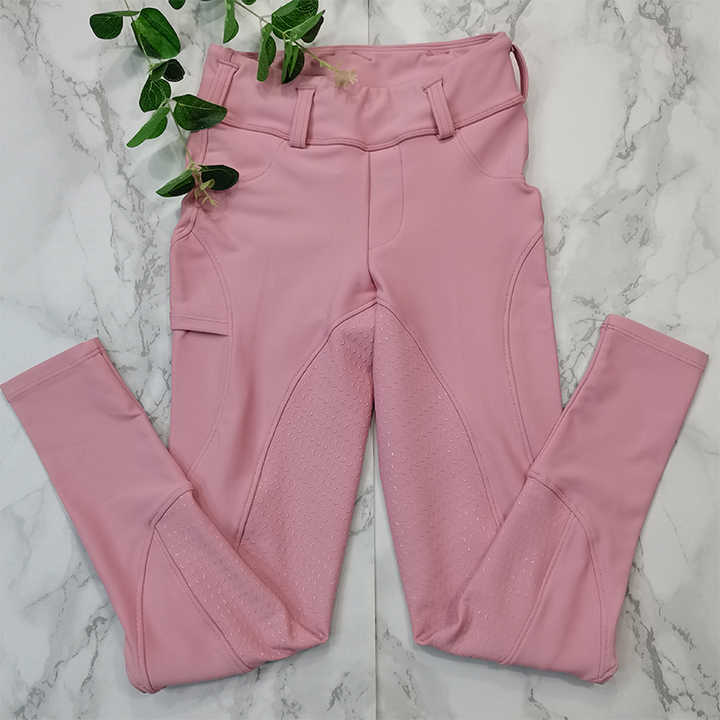 Pink Color Girls Equestrian-Riding Socks 