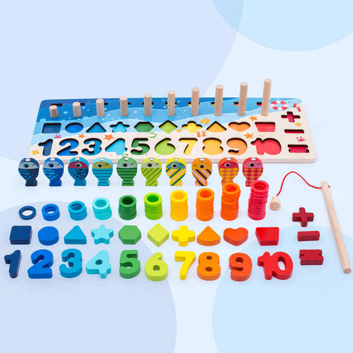 Zhiqu Logarithm Board for Kids Digital Shape. 