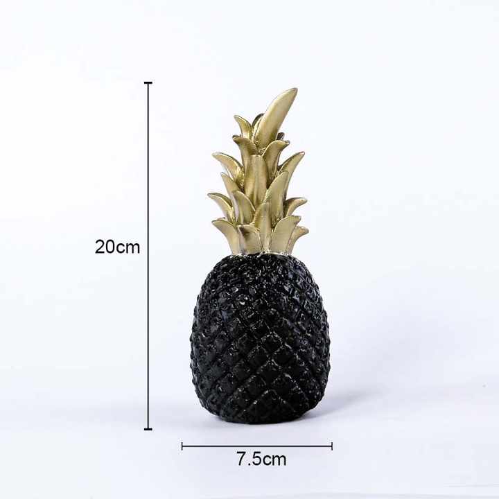 Nordic INS Pineapple Decor, Black Gold Pineapple Decor, Creative Living Room Decor, TV Cabinet, Soft Decor, Pineapple Letter 
