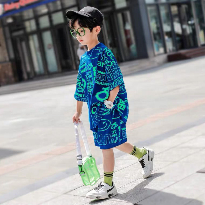 Boys' summer shorts with two pieces 