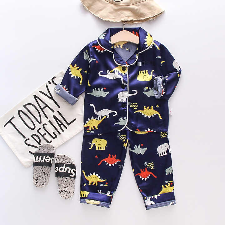 Children's long-sleeved night suit 