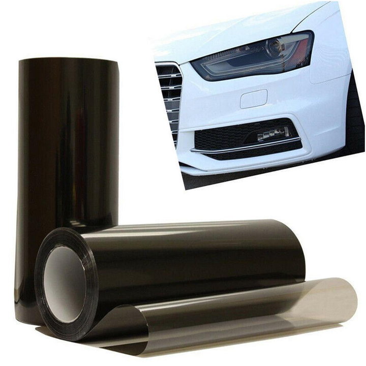 Black Heater Effect Film for Car Rear Fog Light Vinyl Film for Taillight Tint 