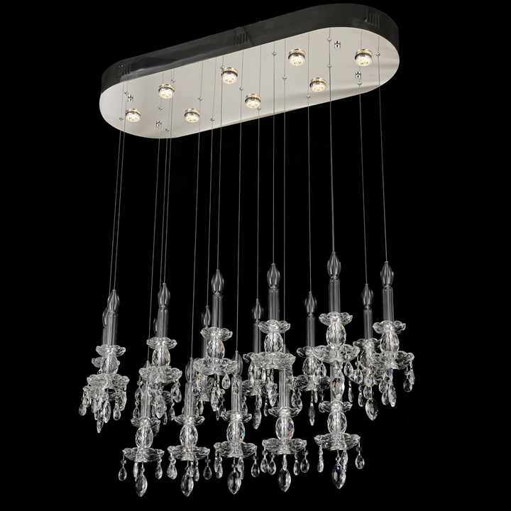 tall crystal chandeliers 