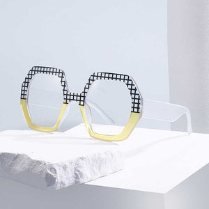 Women Geometric Square - New Oversized Glasses for Women 