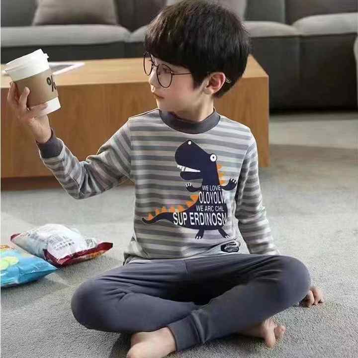 Girls and boys pure cotton set 