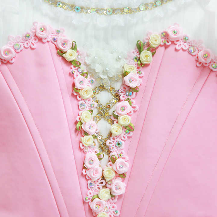 Princess Garden Style Pink Long Dress 