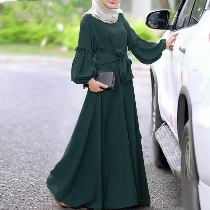 Women Spring Robe Dress Islamic Ladies 