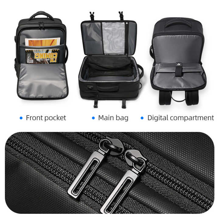 Men's backpack suitable for travel and work