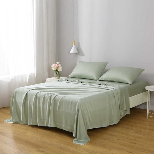 Luxury Design 4 Pieces Bamboo Duvet Cover Sets Silk Bed 