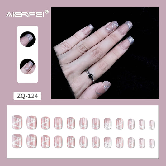 24 Pieces Artificial Nails 