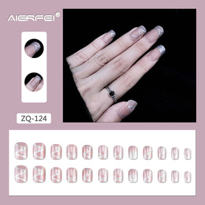 24 Pieces Artificial Nails 