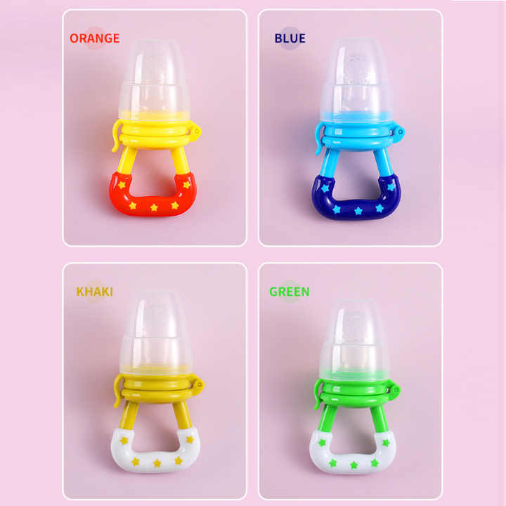 BPA Free Funny Adult Newborn Teether Silicone Fruit Salad Pacifier Feeder for Baby 