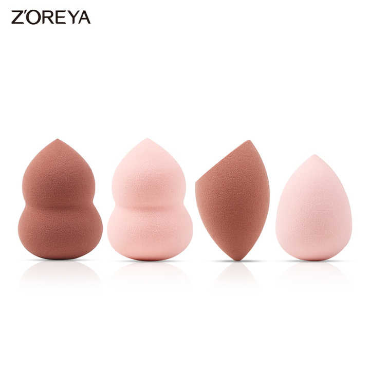 Multi-shaped facial makeup sponge 