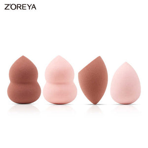 Multi-shaped facial makeup sponge 
