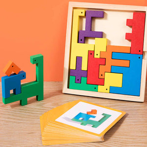 Educational games, wooden puzzles 