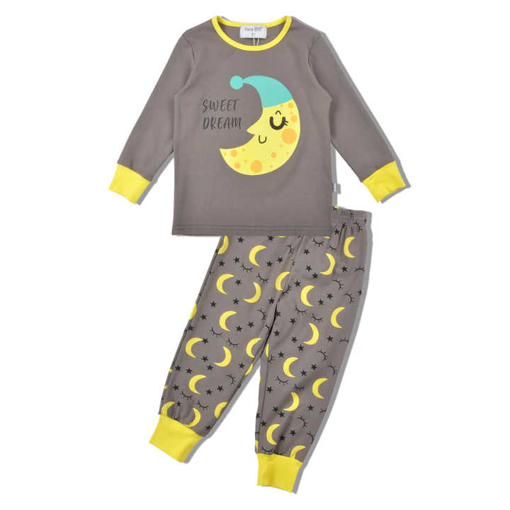 Long-sleeved cotton children's pajamas