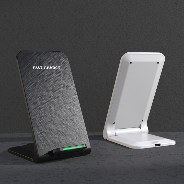High Quality Custom Logo Multifunctional 15W Fast Charging Stand Foldable Wireless Charger Holder. 