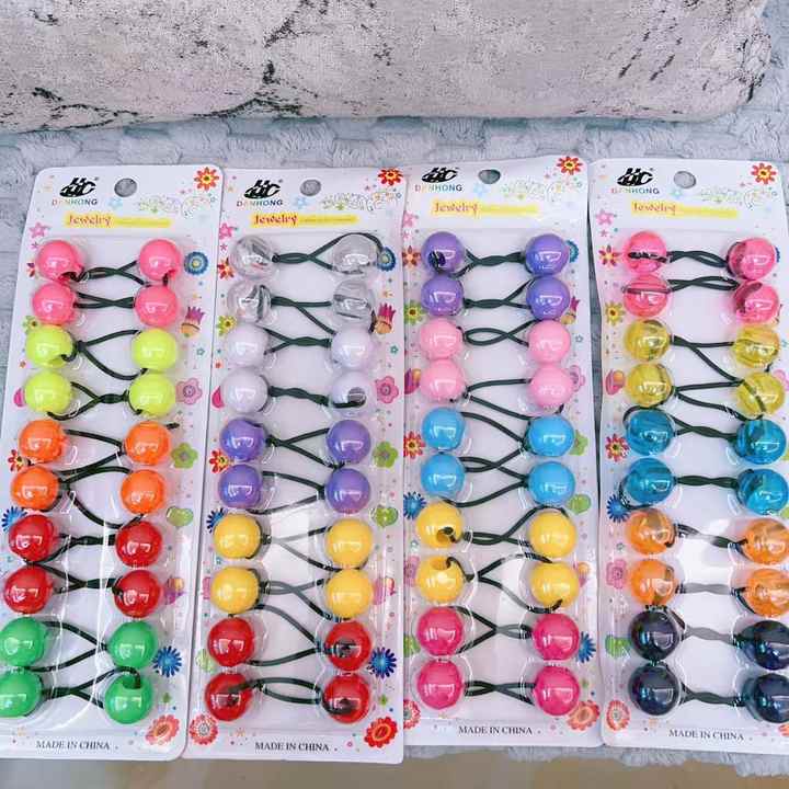 Kids Hair Accessories Rubber Band Beads Hairband 