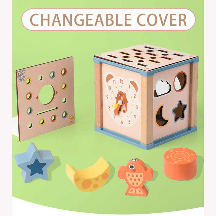 Wooden box educational games 